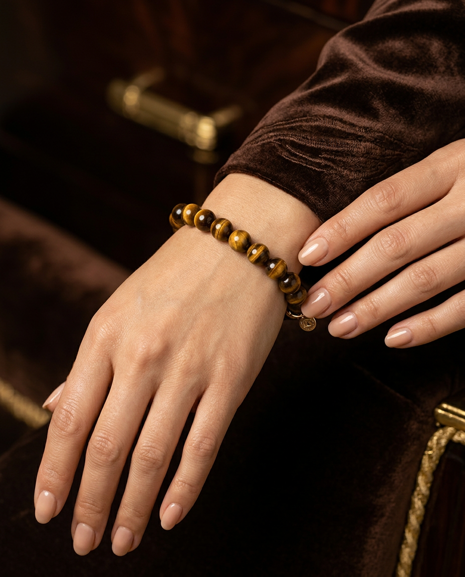 Golden Stripes ”Natural Tiger’s Eye Bracelet