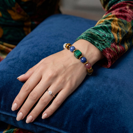 Ring of Energy — Old Money Style Natural Multi-Gem Bracelet