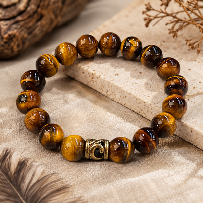 Courage and Strength Tiger’s Eye Bracelet for Confidence and Success