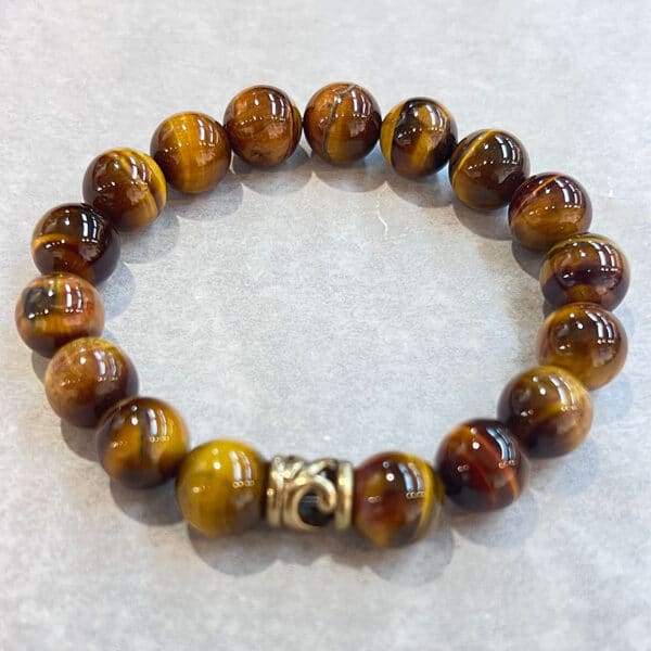 Courage and Strength Tiger’s Eye Bracelet for Confidence and Success