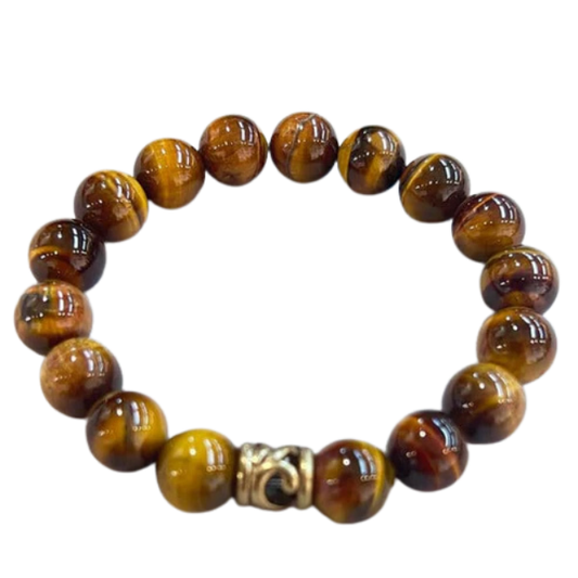 Courage and Strength Tiger’s Eye Bracelet for Confidence and Success