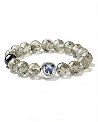 “Emerald Harmony” Green Phantom Quartz Bracelet