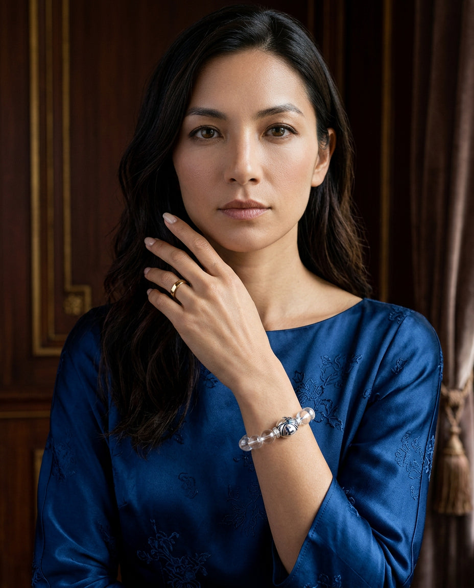 “Ethereal” White Quartz Bracelet for Women