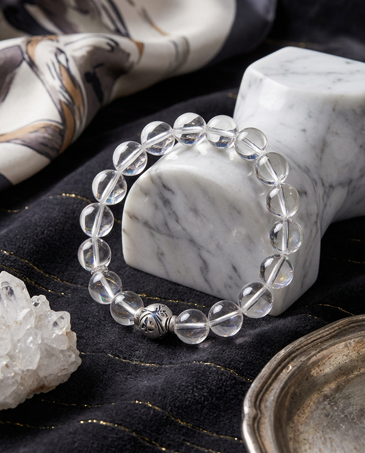 “Ethereal” White Quartz Bracelet for Women