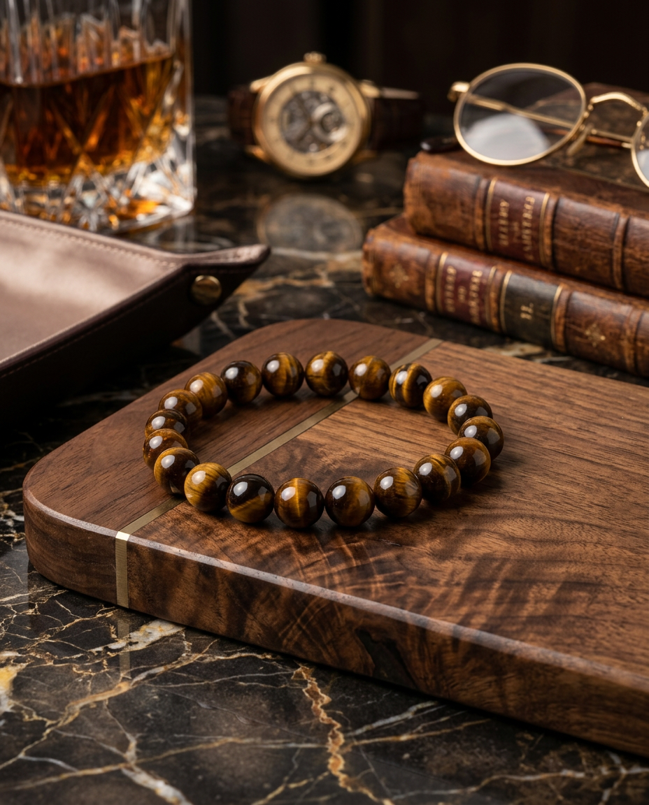 Golden Stripes ”Natural Tiger’s Eye Bracelet