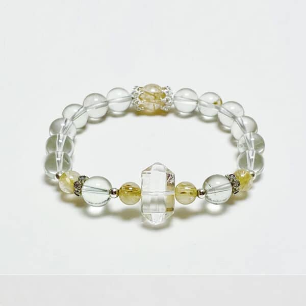 “Green Waters & Blue Mountains” Natural Crystal Bracelet
