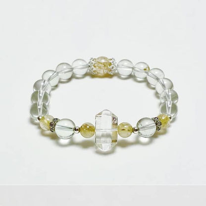 “Green Waters & Blue Mountains” Natural Crystal Bracelet