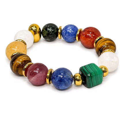 Ring of Energy — Old Money Style Natural Multi-Gem Bracelet