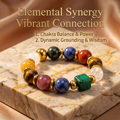 Ring of Energy — Old Money Style Natural Multi-Gem Bracelet
