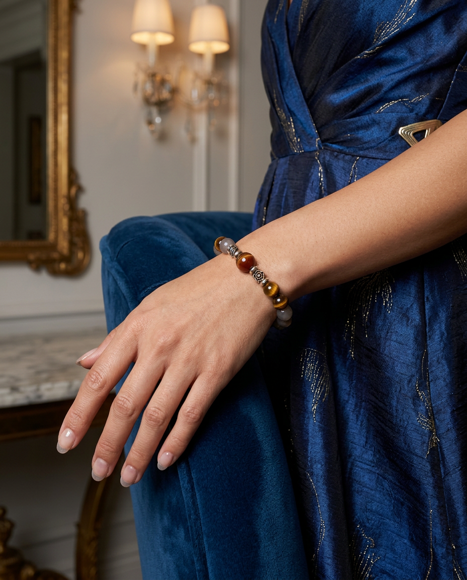 Mystery and Serenity Tiger’s Eye Agate Bracelet for Balance and Peace