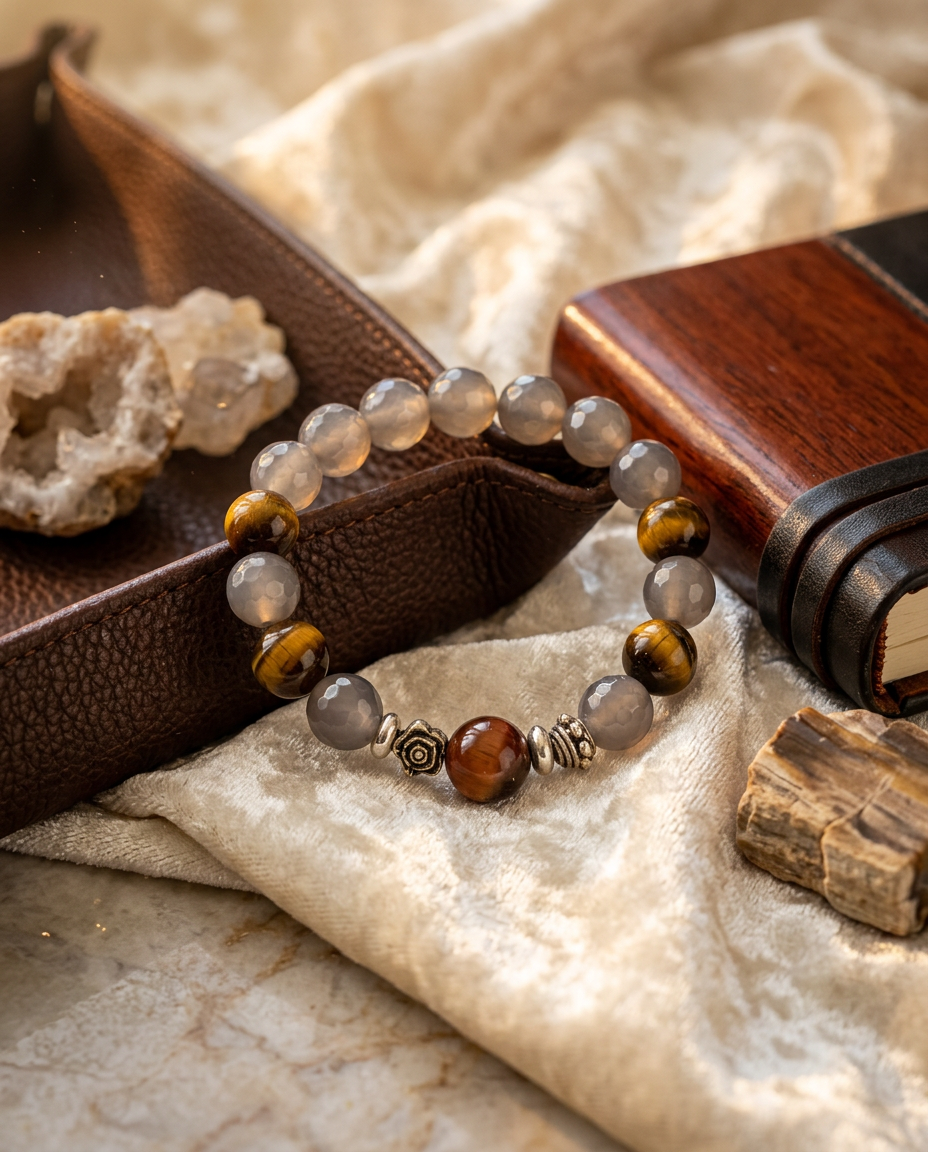 Mystery and Serenity Tiger’s Eye Agate Bracelet for Balance and Peace