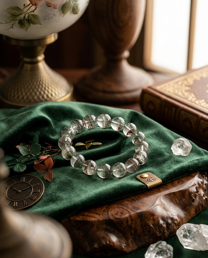 Natural Green Phantom Quartz Bracelet