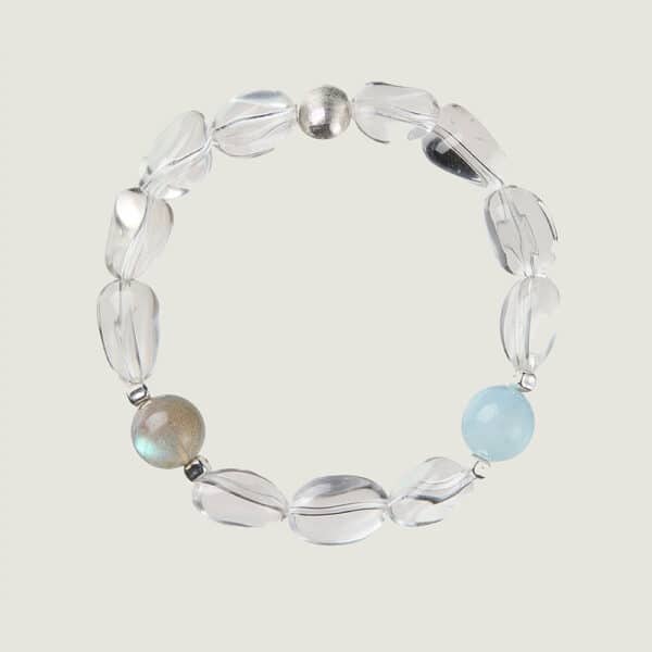 Natural Raw White Quartz Bracelet for Women
