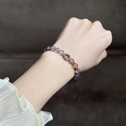 Natural Amethyst Gourd Bracelet