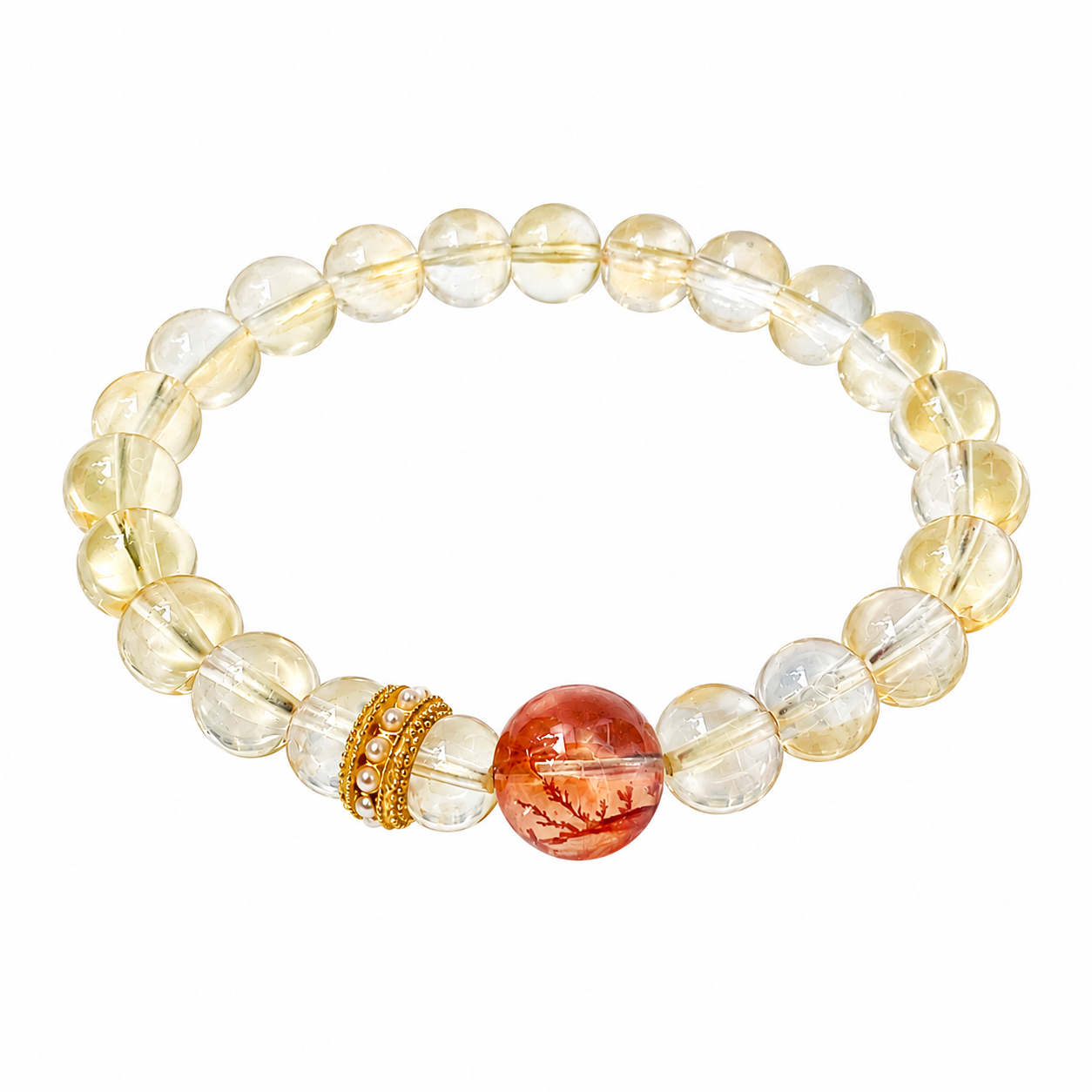 Natural Citrine Gemstone Bracelet
