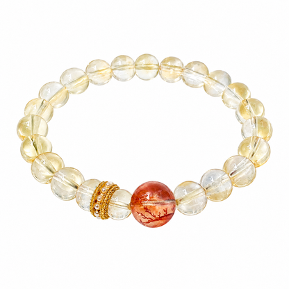 Natural Citrine Gemstone Bracelet