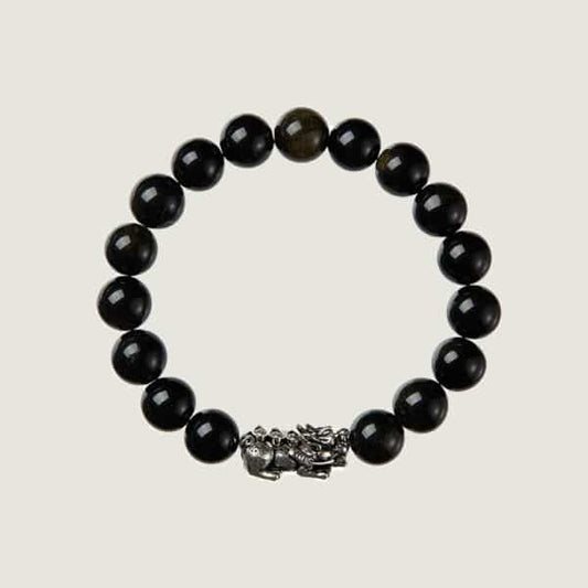 Premium Black Obsidian Pi Yao Bracelet