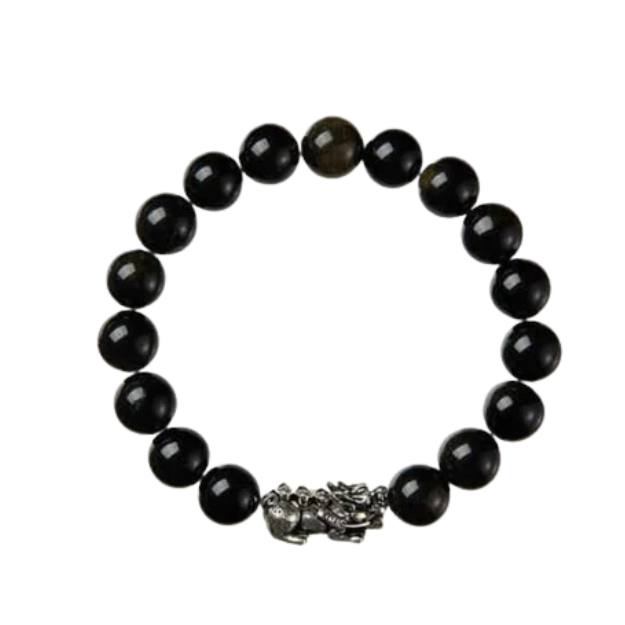 Premium Black Obsidian Pi Yao Bracelet