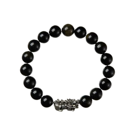 Premium Black Obsidian Pi Yao Bracelet