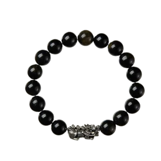 Premium Black Obsidian Pi Yao Bracelet