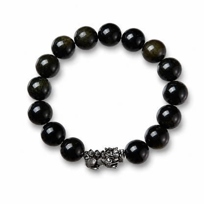 Premium Black Obsidian Pi Yao Bracelet