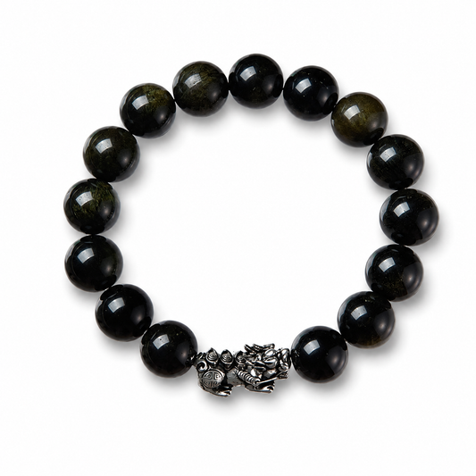 Premium Black Obsidian Pi Yao Bracelet