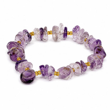 Original Design 【Stone of Wisdom】Amethyst Freeform Bracelet