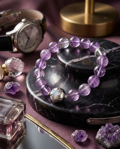 “Wisdom Stone” Natural Amethyst Bracelet for Women